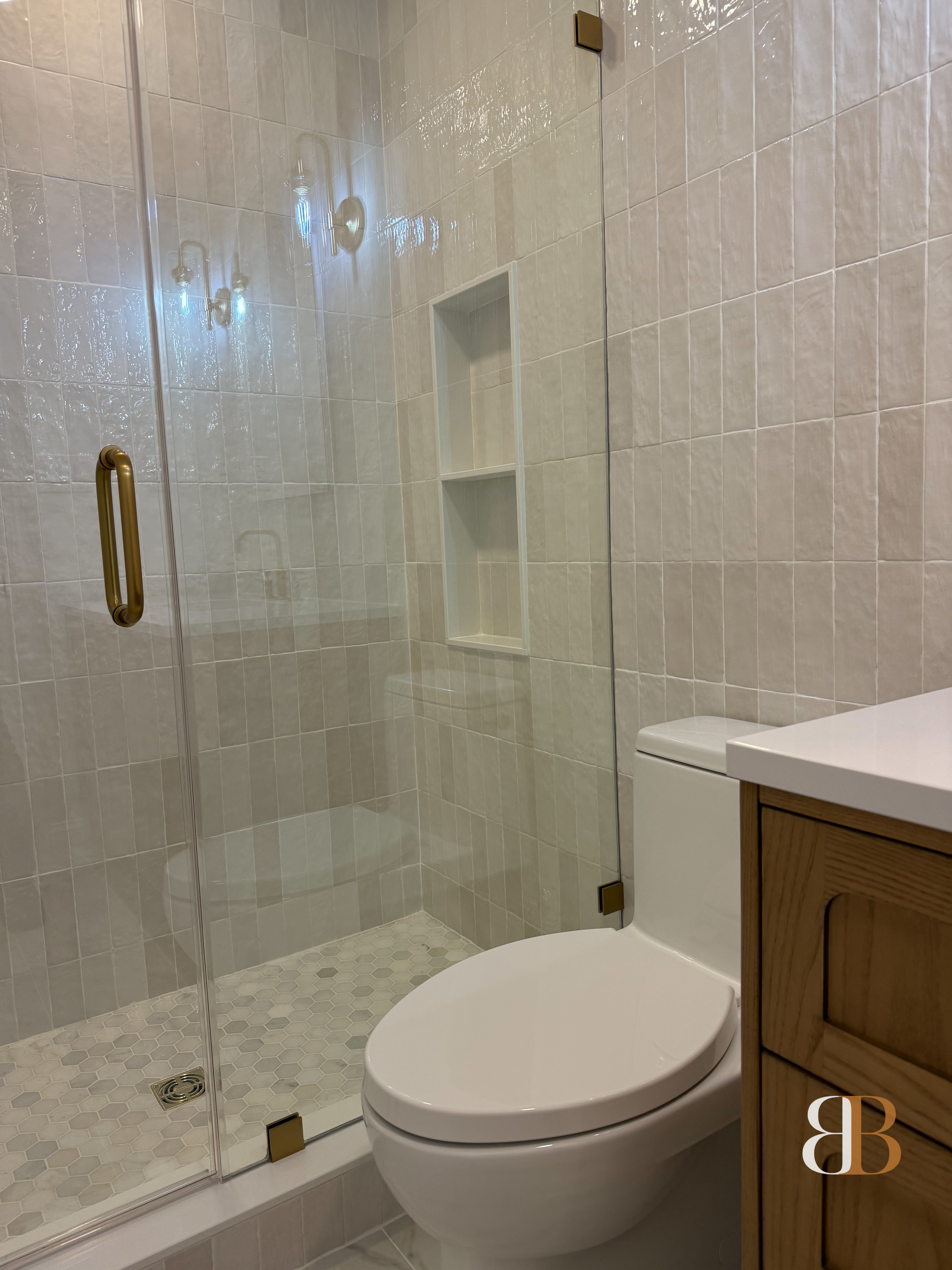 Transitional bathroom remodel in Ambler by B&B Associates Creations — photo 4